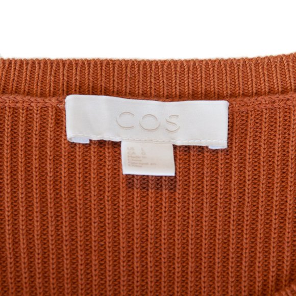 COS Clay Brown Cotton Blend Sweater - Picture 2 of 4